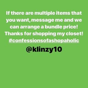 Let’s 🤝 make a deal! Message for bundle pricing!